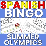 SPANISH SUMMER OLYMPICS 2024 SPORTS VOCABULARY BINGO GAME 