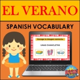 SPANISH SUMMER VOCABULARY: EL VERANO BOOM CARDS