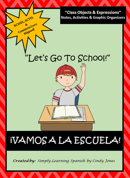 Preview of DISTANCE LEARNING SPANISH "School Days" *NO Prep Bundle