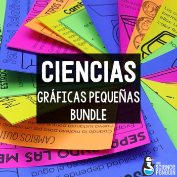 Preview of SPANISH Science Mini-Charts Bundle