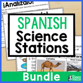 SPANISH Science Stations Bundle of Centers | 4th 5th Ecosy