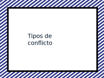 Preview of SPANISH TASK CARDS -- Types of Conflict