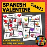SPANISH VALENTINES BINGO ❤️ Go Fish❤️ Memory Games Spanish