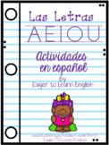 SPANISH VOWEL BUNDLE: Actividades para todas las vocales A