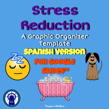 Preview of SPANISH Version Stress Reduction Plan Graphic Organizer for Google Slides™ 