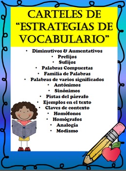 Preview of SPANISH Vocabulary Strategies-Estrategias de vocabulario