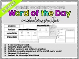 SPANISH WORD OF THE DAY - 18 Weeks Vocabulary Practice