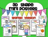 **SPANISH**Math 3D Shape {Mini Posters} for the Primary Classroom