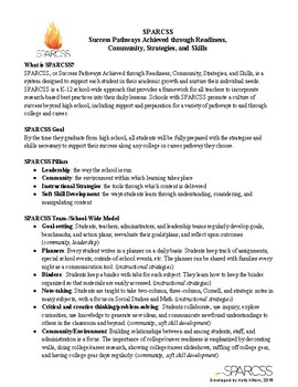 Preview of SPARCSS College/Career Readiness Program Information One-Pager