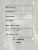 SPARKLE Behavior Chart