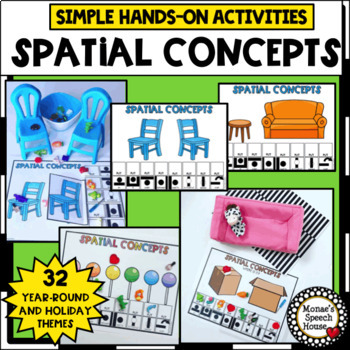 Preview of SPATIAL CONCEPTS SPEECH THERAPY PREPOSITIONS EASY LOW PREP SENSORY BIN