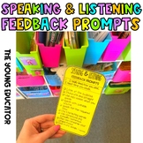 SPEAKING AND LISTENING STUDENT FEEDBACK PROMPT BOOKMARK