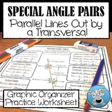 SPECIAL ANGLE PAIRS GRAPHIC ORGANIZER & PRACTICE!