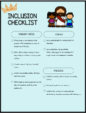 SPED & Inclusive Ministry Checklist