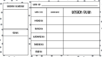 SPED Lesson Plan Template by Emily Fassler TPT