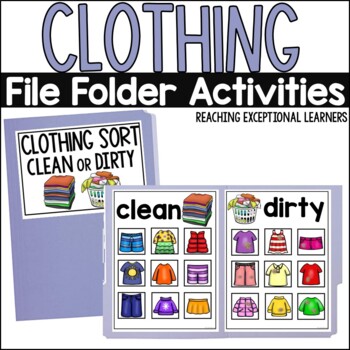 Preview of Clothing File Folder Activities