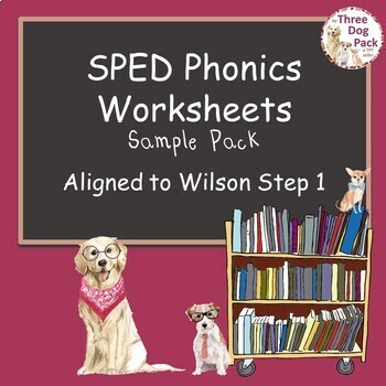 Preview of SPED/RTI Phonics Worksheets--Sample Pack--3rd grade & up--Wilson Aligned