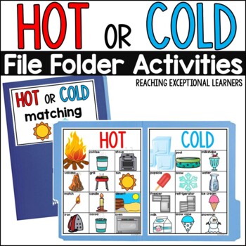 Preview of Hot or Cold File Folder Activity Special Education