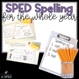 SPED Spelling For the Whole Year!