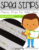 SPED Strips Set 1 | Fluency Strips for SPED |Core Vocabula