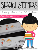 SPED Strips Set 2 {Fluency Strips for SPED} Core Vocabular