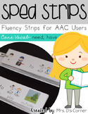 SPED Strips Set 3 {Fluency Strips for SPED} Core Vocabular