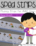 SPED Strips Set 5 {Fluency Strips for SPED} Core Vocabular