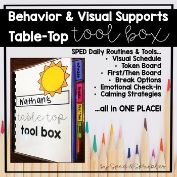 Preview of SPED Table Top Tool Box: Visual & Behavior Supports for Daily Use