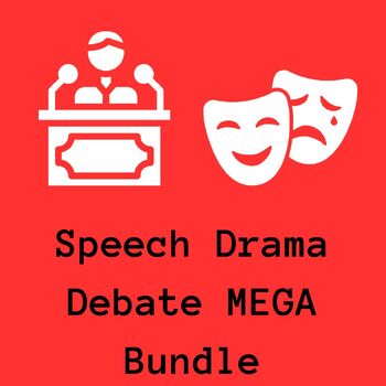 Preview of Speech / Drama / Debate Year-Long Curriculum Mega Bundle