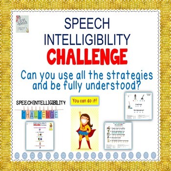 Preview of SPEECH INTELLIGIBILITY CHALLENGE Sound's to sentences using speech strategies!