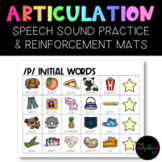 SPEECH THERAPY:  Articulation Practice Mats for Reinforcers
