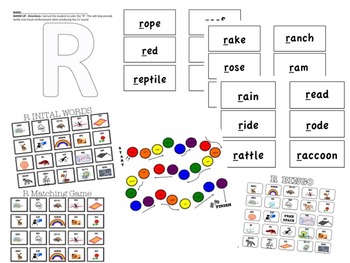Preview of ARTICULATION - INITIAL R - SPEECH THERAPY