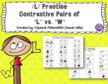 L Word Flashcard Perfect for Speech Therapy Practice Description
