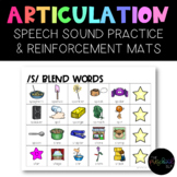 SPEECH THERAPY:  S-Blends Articulation Practice Mats for R