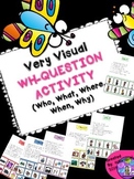 SPEECH THERAPY Wh-Question w/ visual answers autism Who What Where Why When