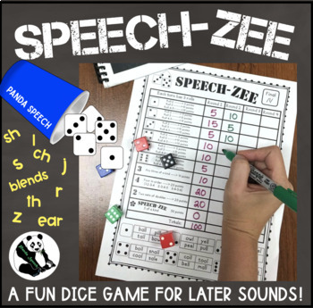 Preview of SPEECH-ZEE An Articulation Dice Game