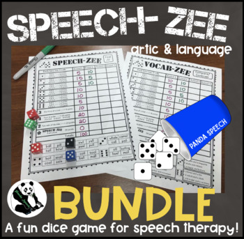 Preview of SPEECH-ZEE BUNDLE! A Speech Therapy Dice Game