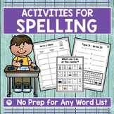 Spring Spelling Activities For Any List Of Words Kindergar