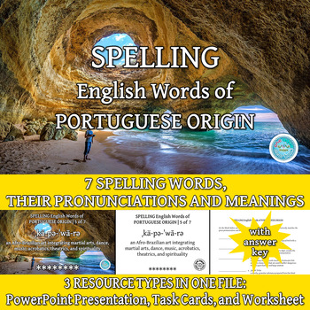 Preview of SPELLING English Words of PORTUGUESE ORIGIN