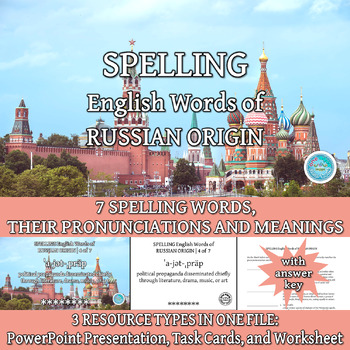 Preview of SPELLING English Words of RUSSIAN ORIGIN