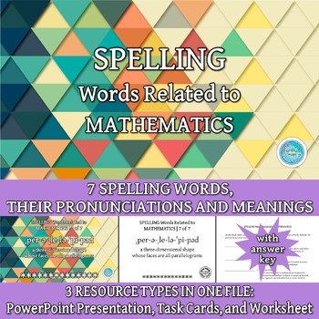 Preview of SPELLING Words Related to MATHEMATICS