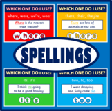 SPELLINGS POSTERS - ENGLISH, LITERACY, KS 1-4