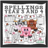 SPELLINGS YEAR 3 AND 4 TEACHING RESOURCES ENGLISH KEY STAGE 2