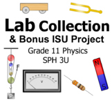Grade 11 Physics SPH3U LAB COLLECTION- complete course.