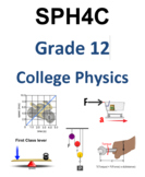 SPH4C Grade 12 Physics College preparation- Unit 1 (Motion