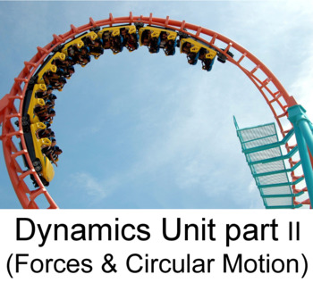 Preview of SPH4U Grade 12 Physics University prep- Dynamics Unit (Forces & Circular) .