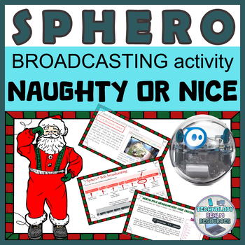 Preview of Sphero® robot Christmas broadcasting infrared coding activity Naughty or Nice