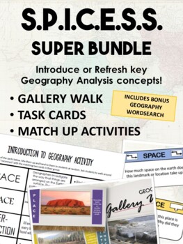 Preview of SPICESS Bundle - Intro to Geography Super pack!