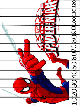 Preview of SPIDER-MAN 10x Tables ACTIVITY (MATH), Cut, laminate & ORDER THESE NUMBERS x12