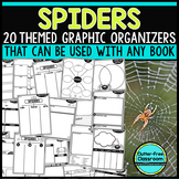 SPIDERS READING COMPREHENSION Activities ANY BOOK Workshee